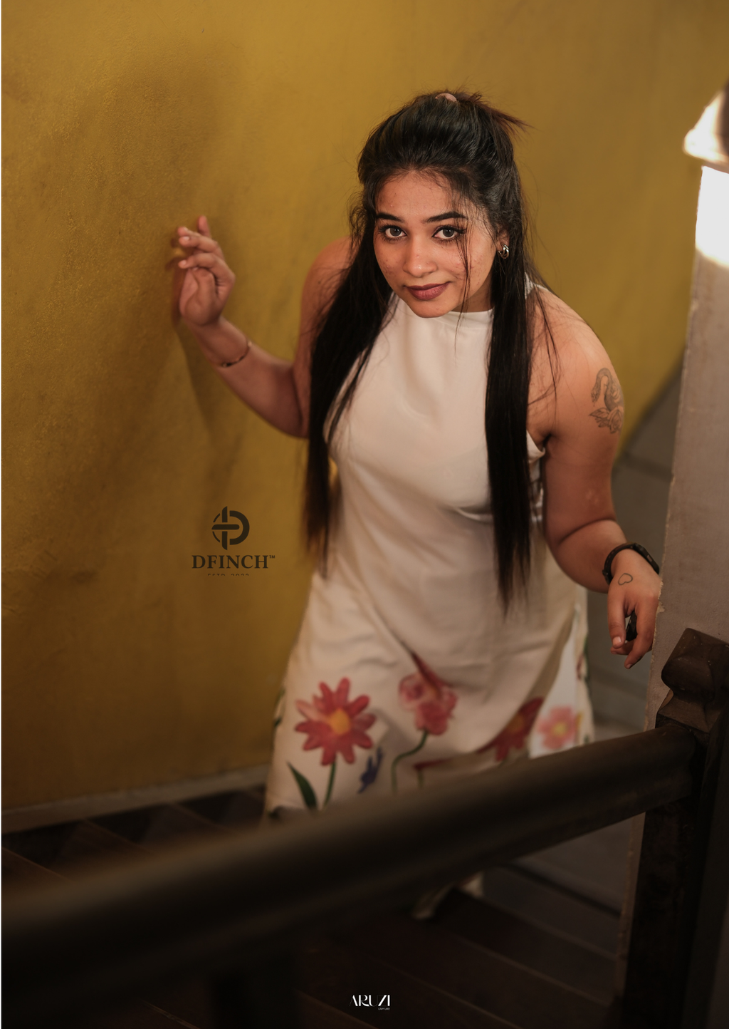 Stylish Floral Printed White Kurti Set | Comfortable & Chic