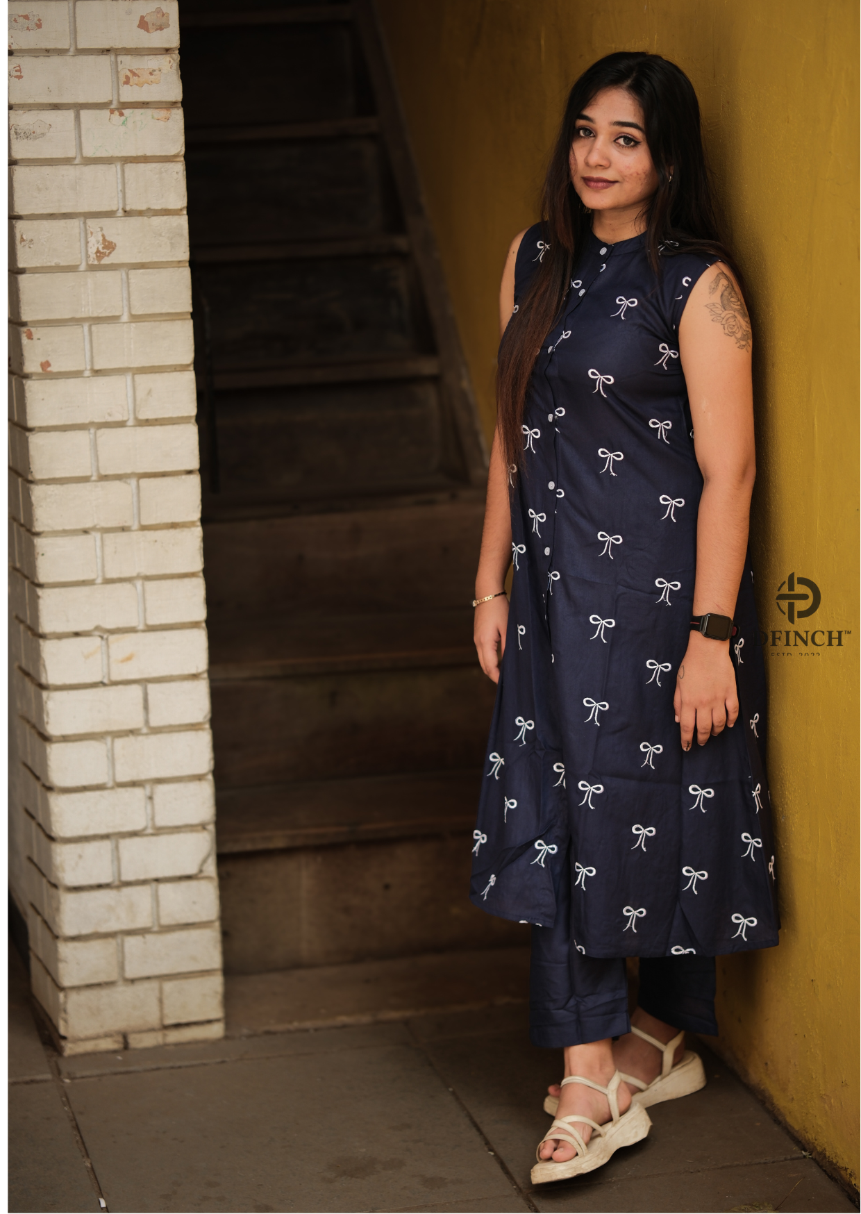 DFinch Vanessa Royale blue dress for everyday comfort wear